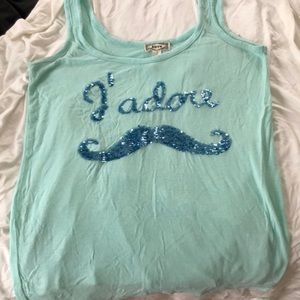 J’adore sequined XS tank top